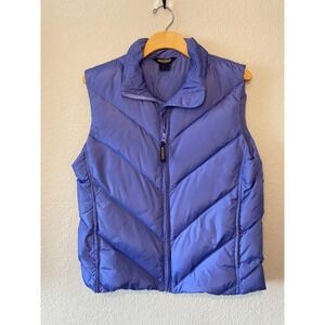 Woolrich Puffer Vest Lightweight Quilted Down Filled Periwinkle Small